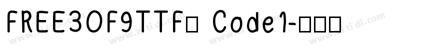 FREE3OF9TTF或 Code1字体转换
